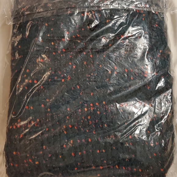 Anthropologie Pommed Bridget Eyelash Throw Blanket - green with colorful flecks! - Picture 5 of 7